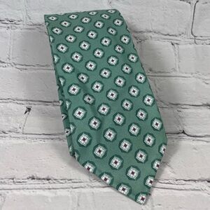 F. Marino Napoli Made for Wools Boutique Uomo Green Silk Tie